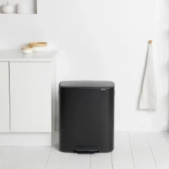 Brabantia Bo Pedaalemmer 2 x 30 L - Zwart
