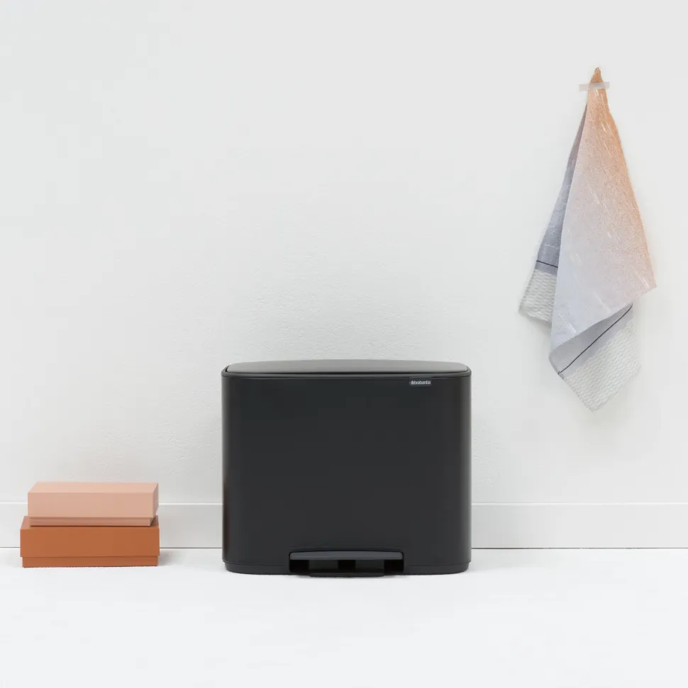 Brabantia Bo Pedaalemmer 3 x 11 L - Zwart