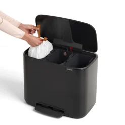 Brabantia Bo Pedaalemmer 3 x 11 L - Zwart