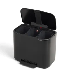 Brabantia Bo Pedaalemmer 3 x 11 L - Zwart