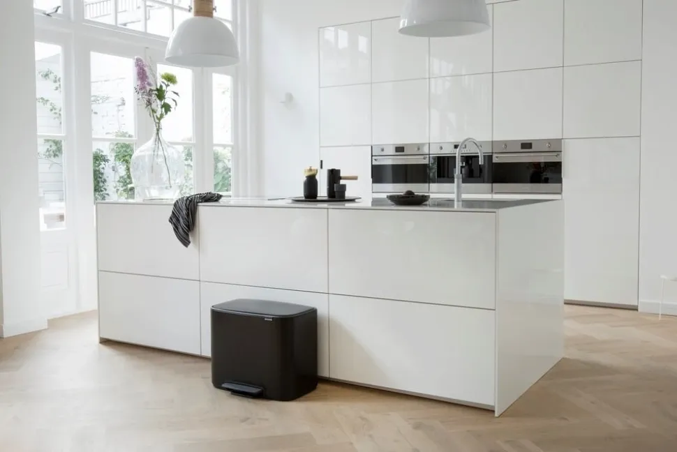 Brabantia Bo Pedaalemmer 3 x 11 L - Zwart