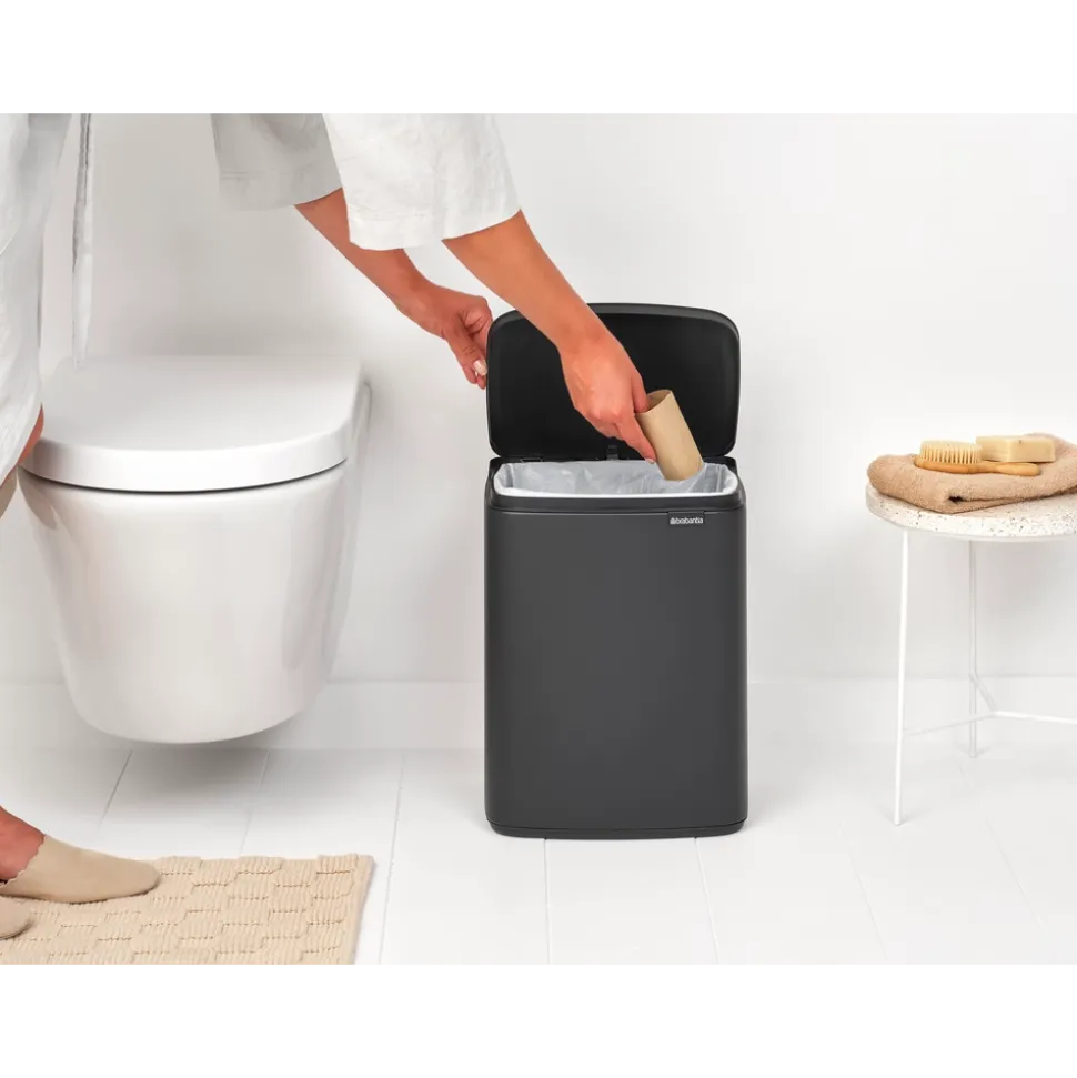Brabantia Bo Prullenbak 12 L - Mineral Infinite Grey
