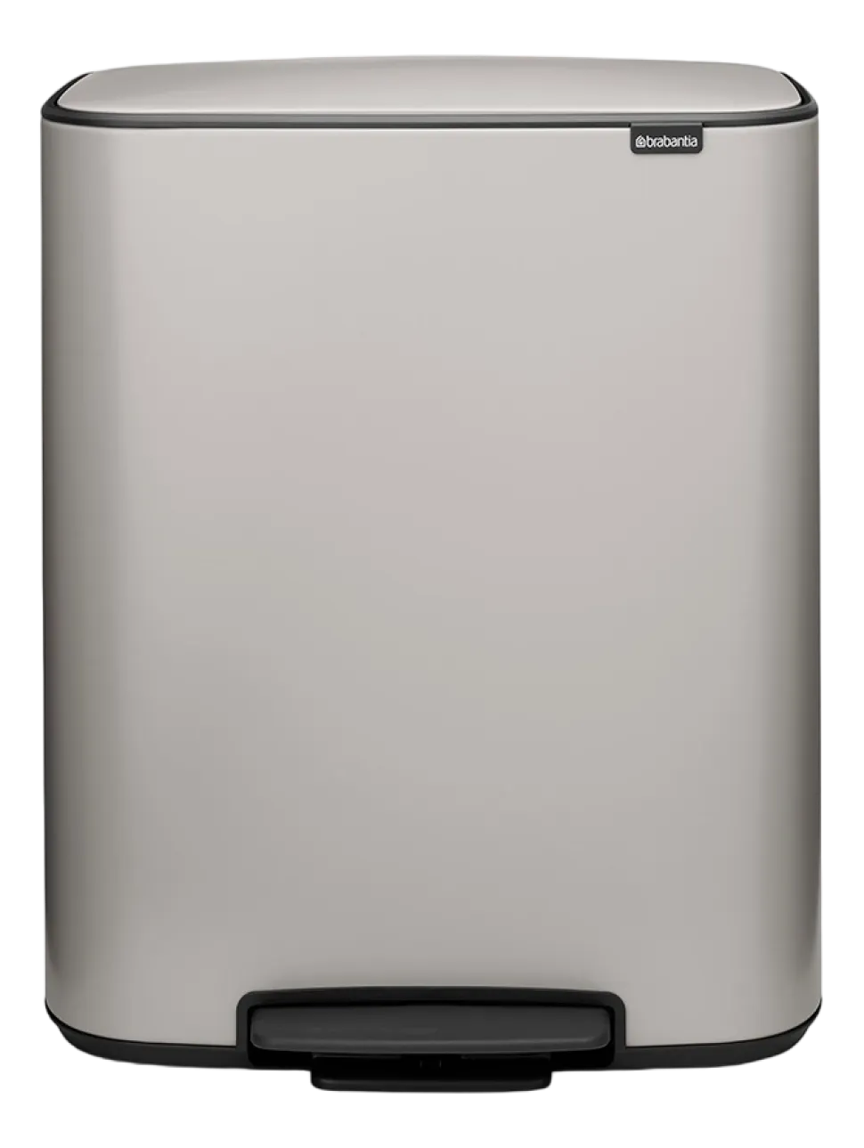 Brabantia Bo Prullenbak Soft Grey 60 liter
