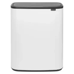 Brabantia Bo Touch Bin Afvalemmer 2 x 30 L - Wit