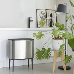 Brabantia Bo Touch Bin Afvalemmer 11 + 23 L - Vingerafdrukvrij - Zilver Sale