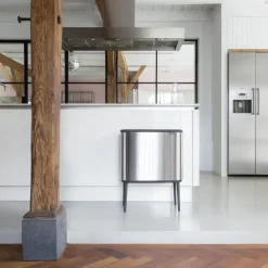Brabantia Bo Touch Bin Afvalemmer 11 + 23 L - Vingerafdrukvrij - Zilver Sale