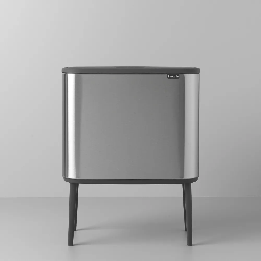 Brabantia Bo Touch Bin Afvalemmer 11 + 23 L - Vingerafdrukvrij - Zilver Sale