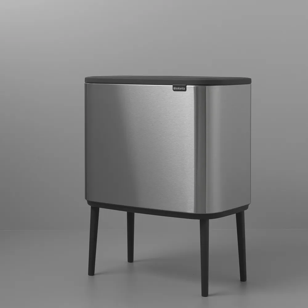 Brabantia Bo Touch Bin Afvalemmer 11 + 23 L - Vingerafdrukvrij - Zilver Sale