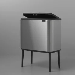 Brabantia Bo Touch Bin Afvalemmer 11 + 23 L - Vingerafdrukvrij - Zilver Sale