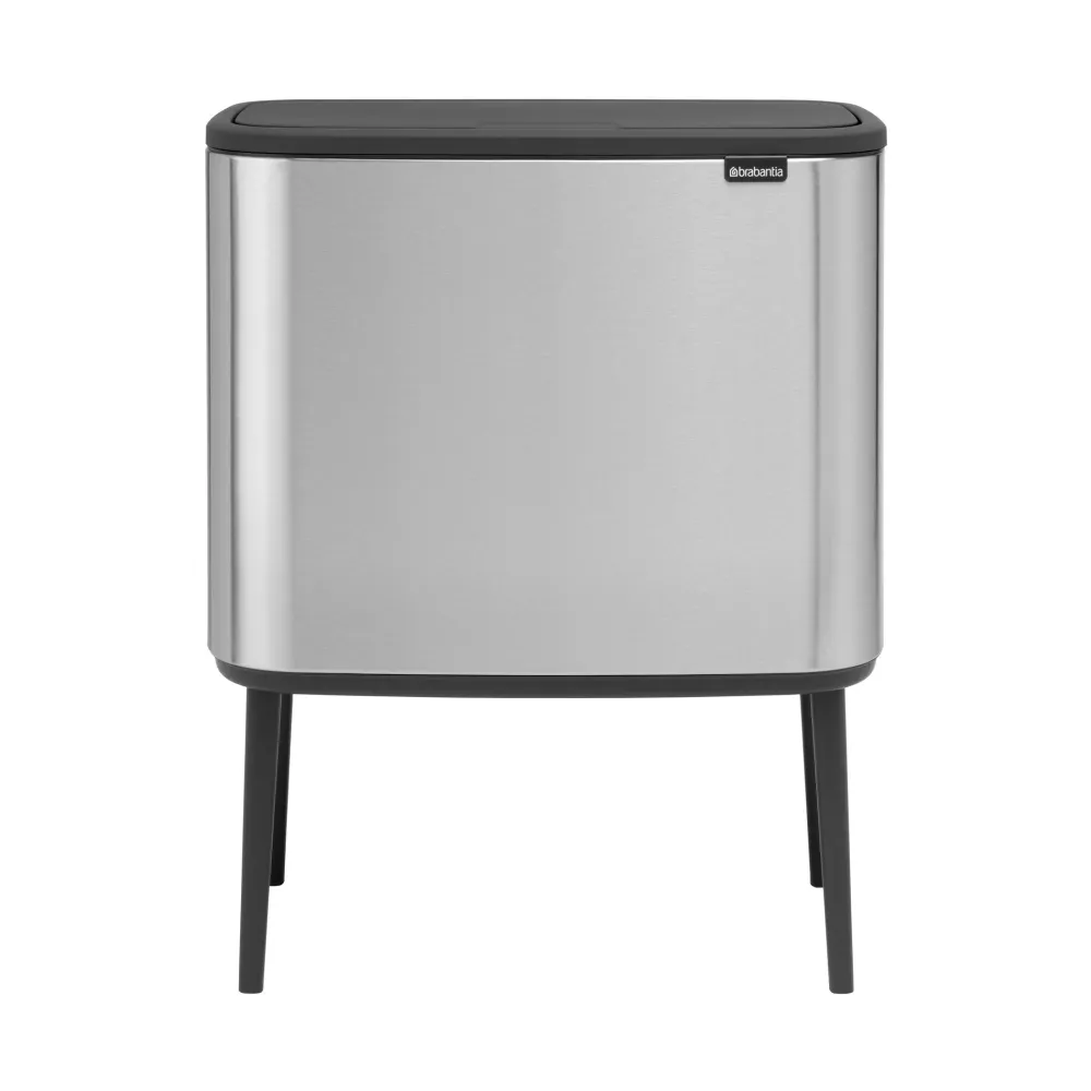 Brabantia Bo Touch Bin Afvalemmer 11 + 23 L - Vingerafdrukvrij - Zilver Sale