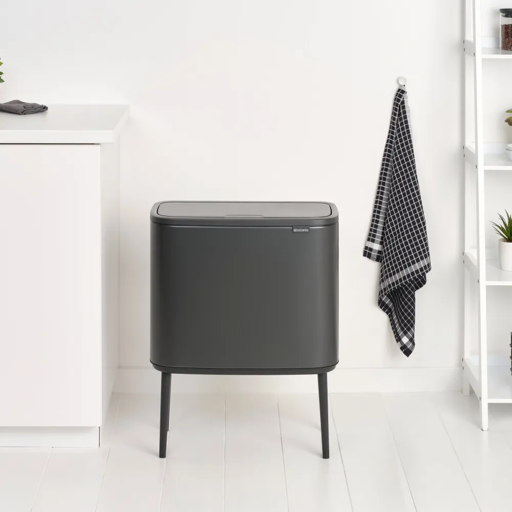 Brabantia Bo Touch Bin Afvalemmer 3 x 11 Liter - Confident Grey Best