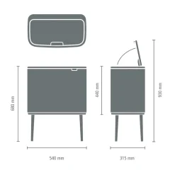 Brabantia Bo Touch Bin Platinum Online