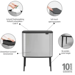 Brabantia Bo Touch Bin Afvalemmer 36 Liter Vingerafdrukvrij Sale