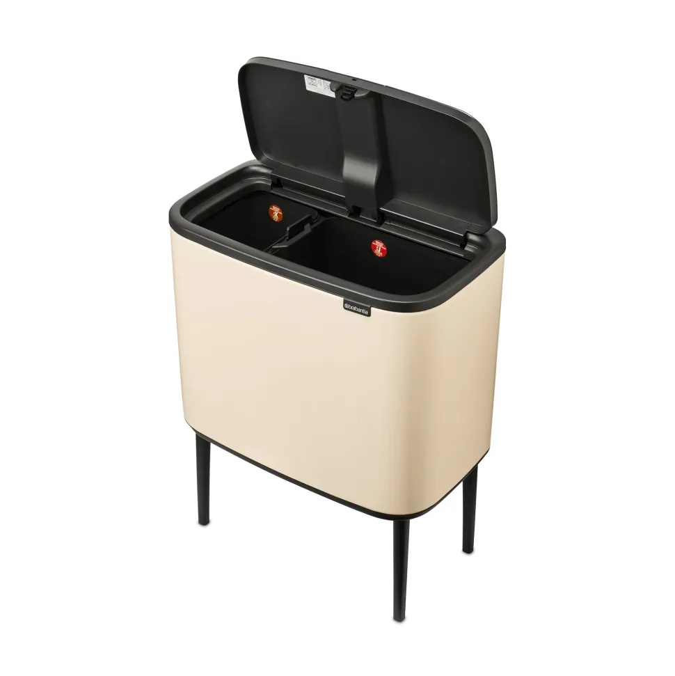 Brabantia Bo Touch Bin Afvalemmer 11 + 23 L - Soft Beige