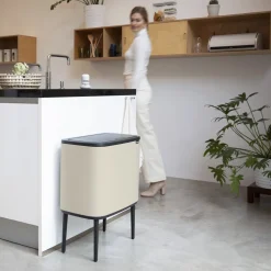 Brabantia Bo Touch Bin Afvalemmer 11 + 23 L - Soft Beige