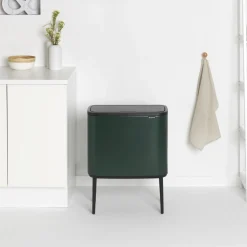 Brabantia Bo Touch Bin Afvalemmer 3 x 11 L - Pine Green
