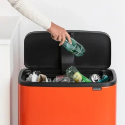 Brabantia Bo Touch Bin Afvalemmer 34 Liter (11+23 Liter) - Orange