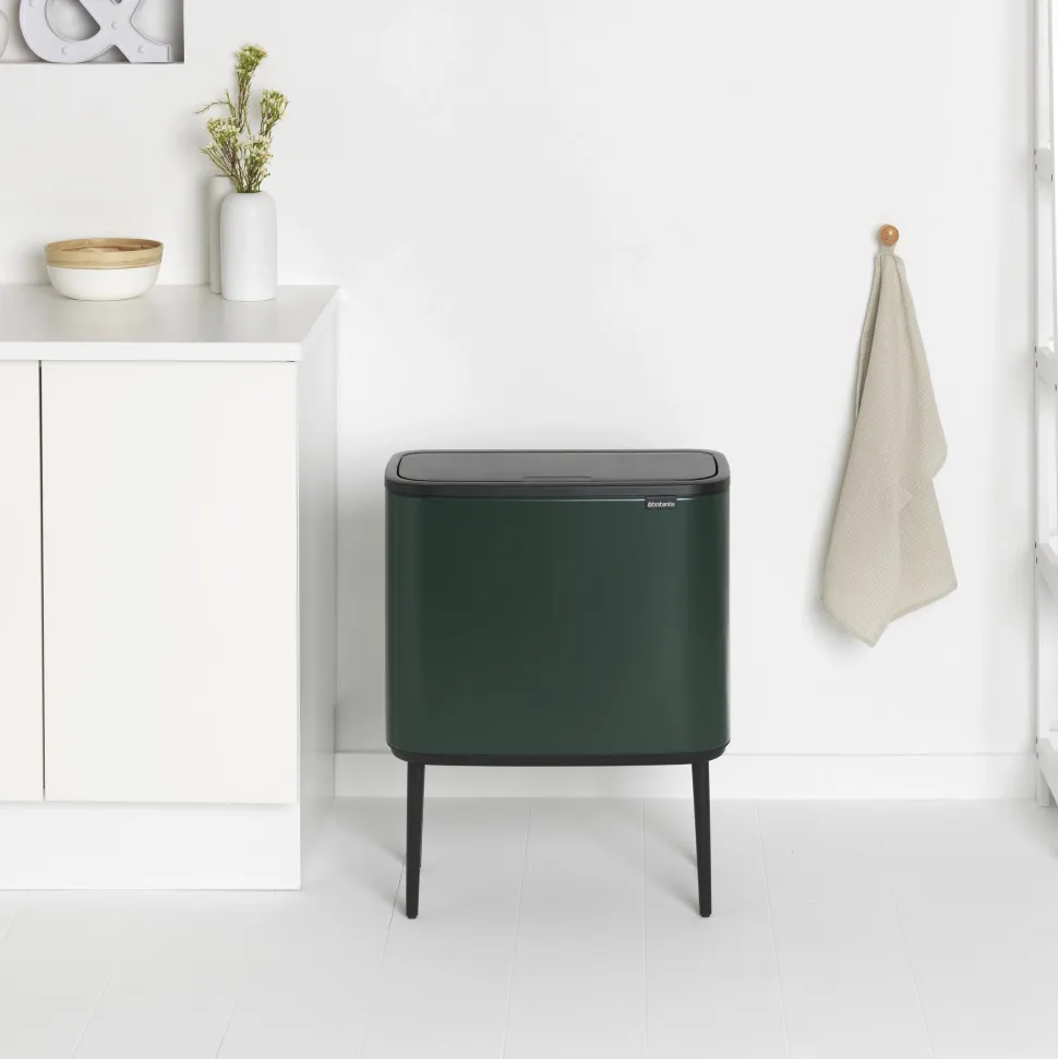 Brabantia Bo Touch Bin Afvalemmer 11 + 23 L - Pine Green