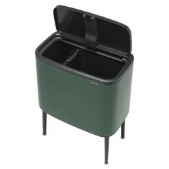 Brabantia Bo Touch Bin Afvalemmer 11 + 23 L - Pine Green