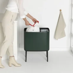 Brabantia Bo Touch Bin Afvalemmer 11 + 23 L - Pine Green