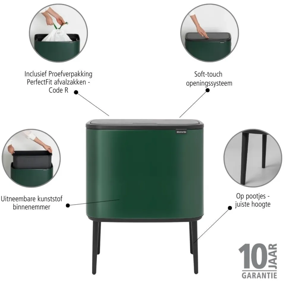 Brabantia Bo Touch Bin Afvalemmer 36 Liter - 288443