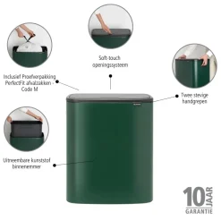 Brabantia Bo Touch Bin Afvalemmer 60 Liter