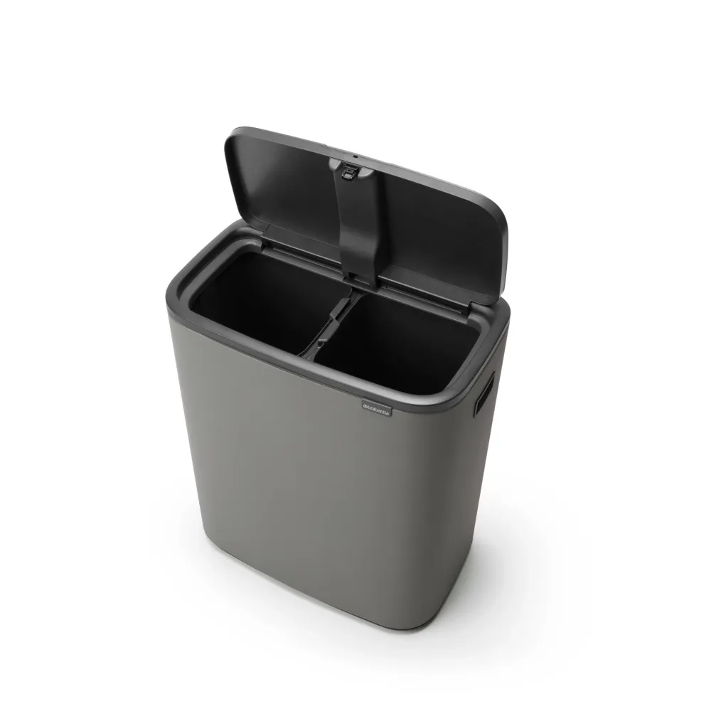 Brabantia Bo Touch Bin Afvalemmer 2 x 30 L - Mineral Concrete Grey Outlet
