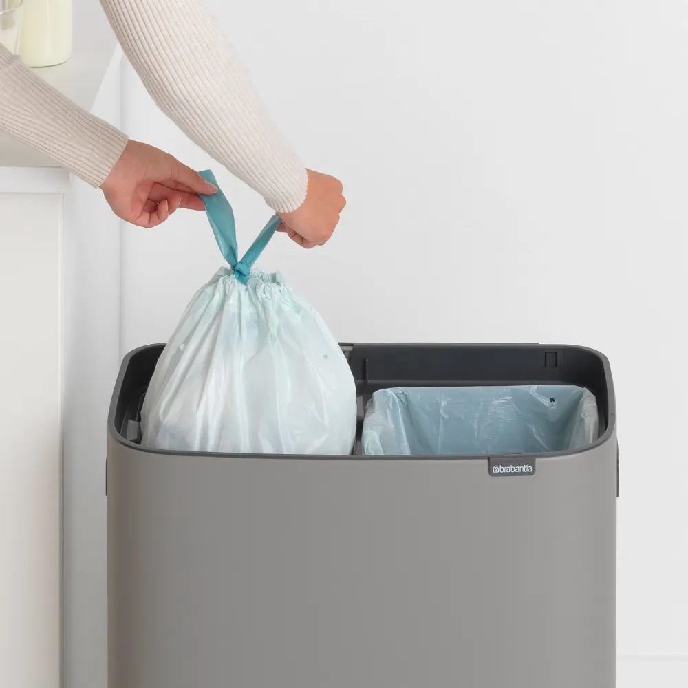 Brabantia Bo Touch Bin Afvalemmer 2 x 30 L - Mineral Concrete Grey Outlet
