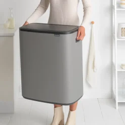 Brabantia Bo Touch Bin Afvalemmer 2 x 30 L - Mineral Concrete Grey Outlet