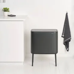Brabantia Bo Touch Bin Afvalemmer 36 Liter - Confident Grey Online