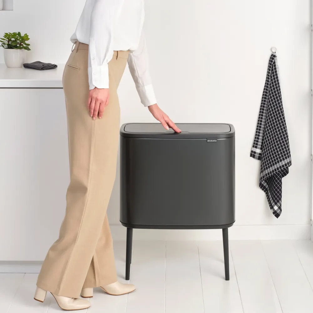 Brabantia Bo Touch Bin Afvalemmer 36 Liter - Confident Grey Online