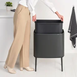 Brabantia Bo Touch Bin Afvalemmer 36 Liter - Confident Grey Online