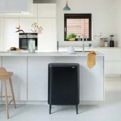 Brabantia Bo Touch Bin Hi Afvalemmer 2 x 30 L - Zwart
