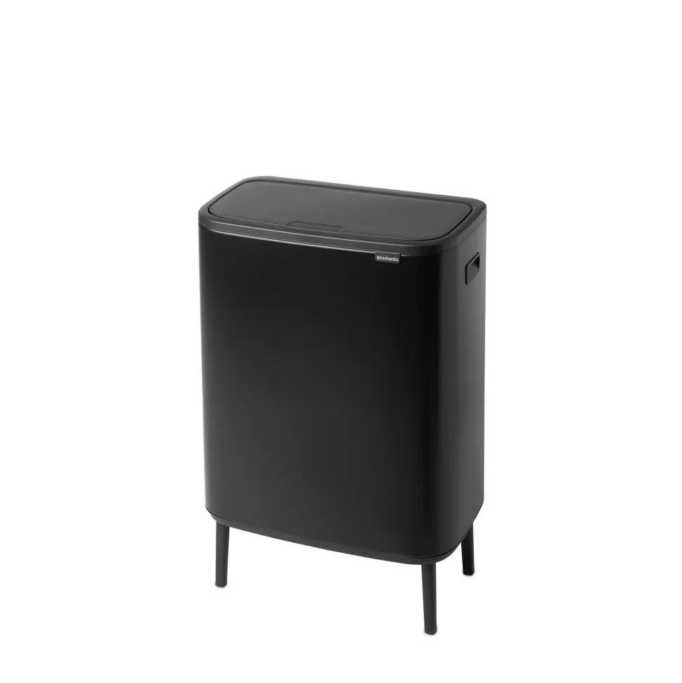 Brabantia Bo Touch Bin Hi Afvalemmer 2 x 30 L - Zwart