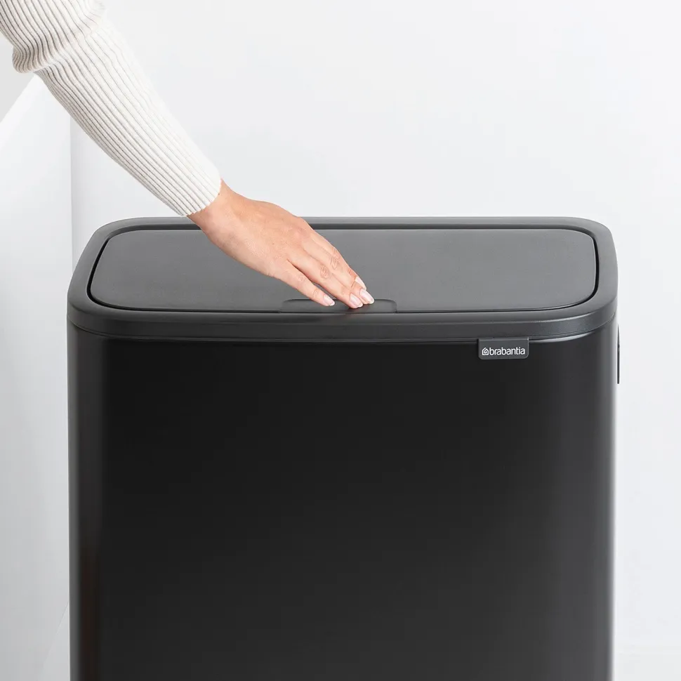 Brabantia Bo Touch Bin Hi Afvalemmer 2 x 30 L - Zwart