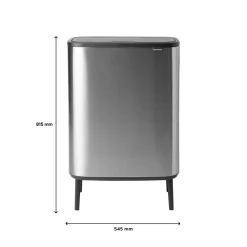 Brabantia Bo Touch Bin Hi Afvalemmer 2 x 30 L - Vingerafdrukvrij Best