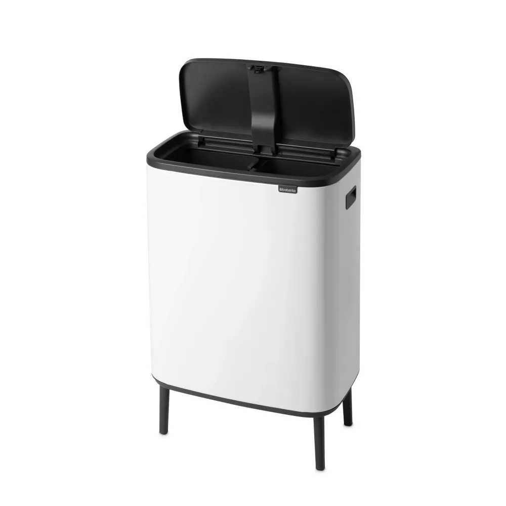 Brabantia Bo Touch Bin Hi Afvalemmer 2 x 30 L - Wit Outlet