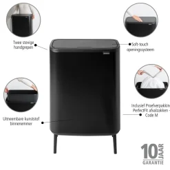 Brabantia Bo Touch Bin Hi 60 Liter - 253799