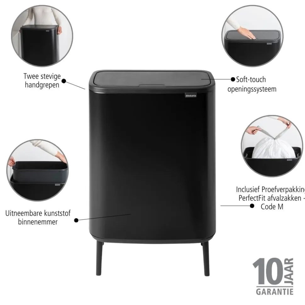 Brabantia Bo Touch Bin Hi 60 Liter - 253799