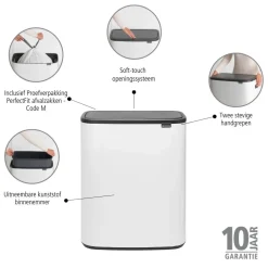 Brabantia Bo Touch Bin 60 Liter - 253787 Hot