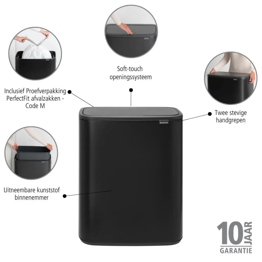 Brabantia Bo Touch Bin 60 Liter - 253790 Online