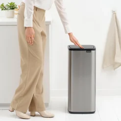 Brabantia Bo Touch Bin Prullenbak 30 L - Matt Steel