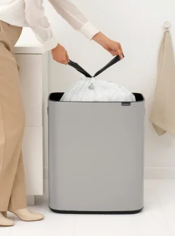Brabantia Bo Touch Bin Prullenbak Soft Grey 60 liter