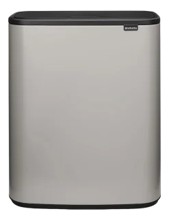 Brabantia Bo Touch Bin Prullenbak Soft Grey 2 x 30 liter