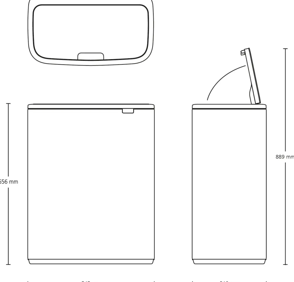 Brabantia Bo Touch Bin 2 x 30 L - Pine Green Hot