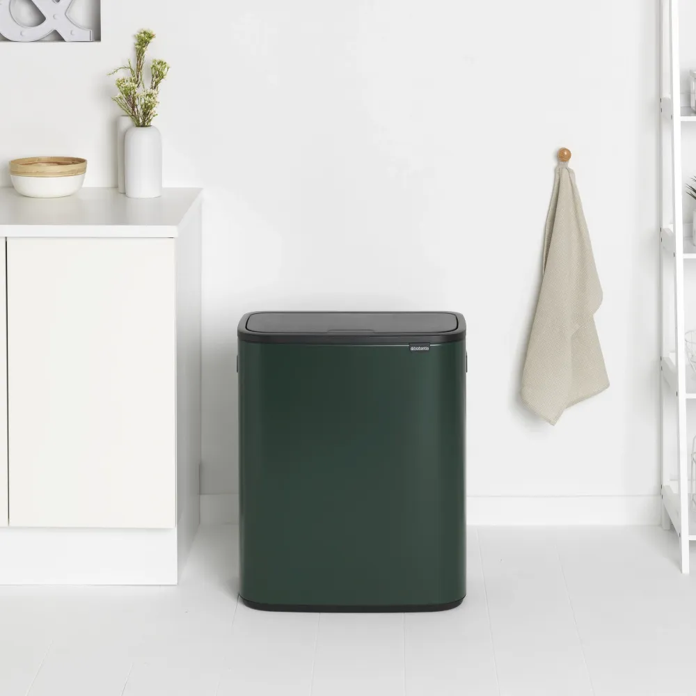 Brabantia Bo Touch Bin 2 x 30 L - Pine Green Hot