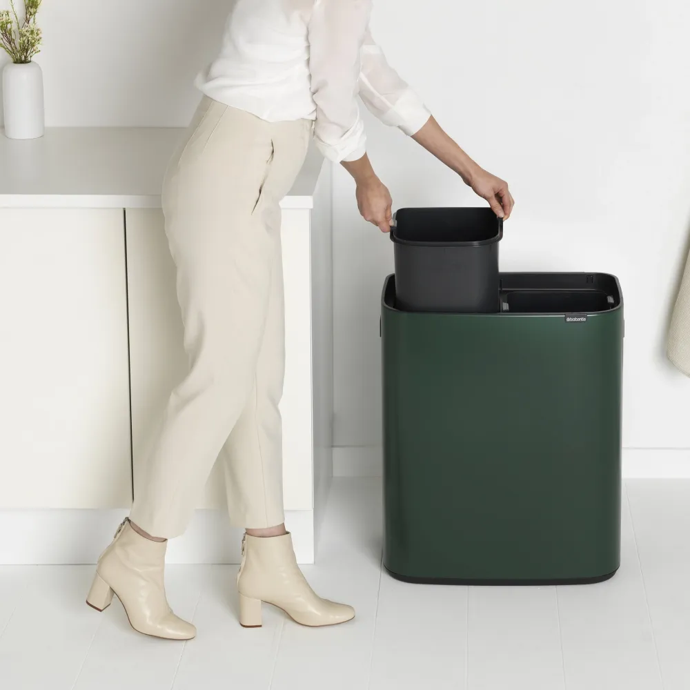 Brabantia Bo Touch Bin 2 x 30 L - Pine Green Hot