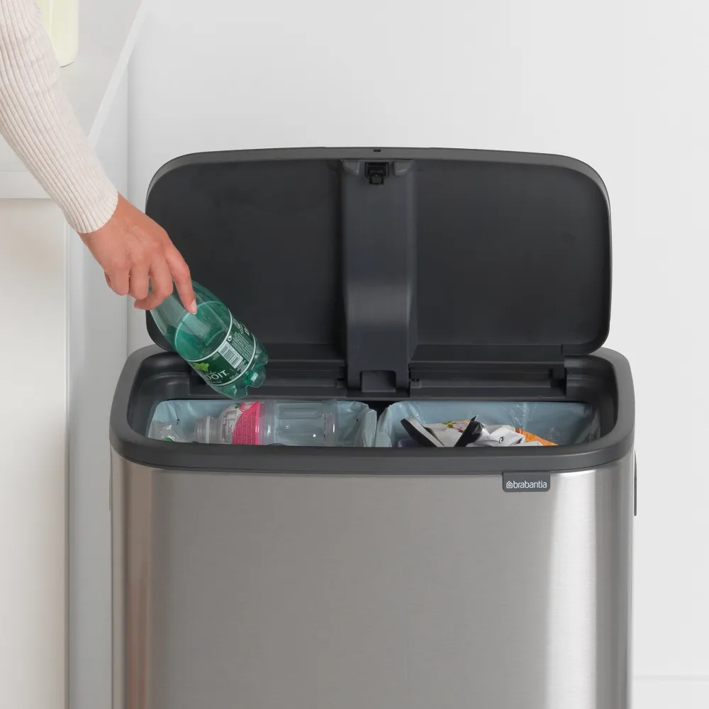 Brabantia Bo Touch Bin 2 x 30 L - Vingerafdrukvrij - Zilver Online