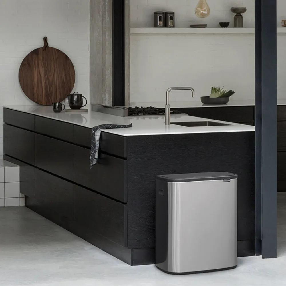 Brabantia Bo Touch Bin 2 x 30 L - Vingerafdrukvrij - Zilver Online