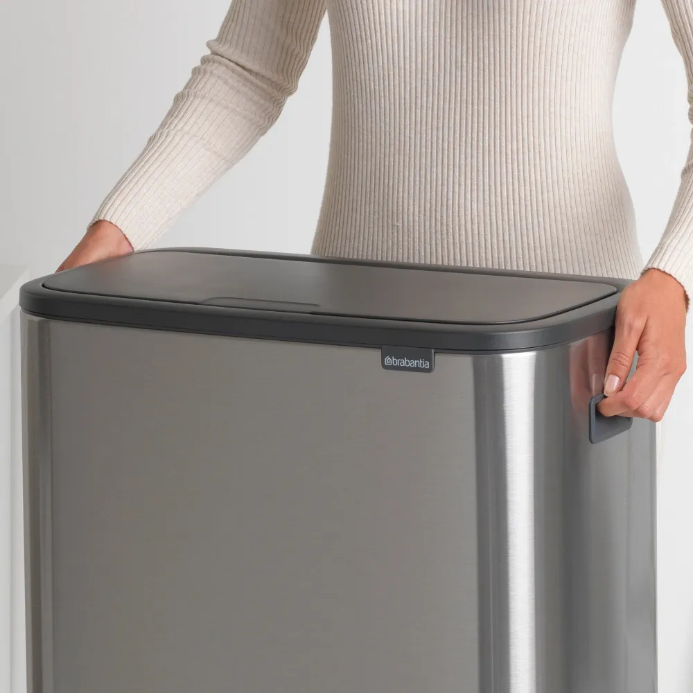 Brabantia Bo Touch Bin 2 x 30 L - Vingerafdrukvrij - Zilver Online